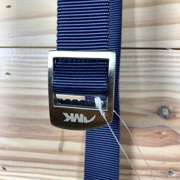 Mountain Khakis Web Belt Mens 41 Slate Blue Gorpcore Cinch Metal Buckle Outdoor - Picture 2 of 7